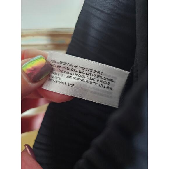 NWOT Black Flowy Rayon Pants With Pockets Ladies size 2X - Picture 6 of 9